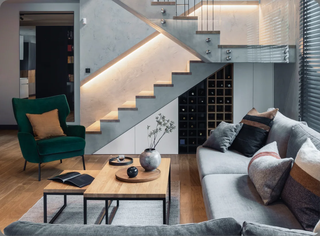 an apartment at The Book