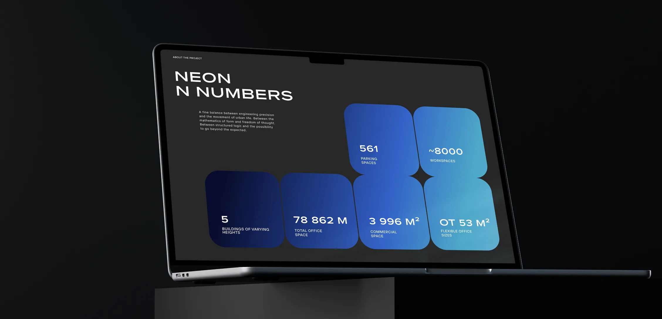 the NEON presentation, numbers spread